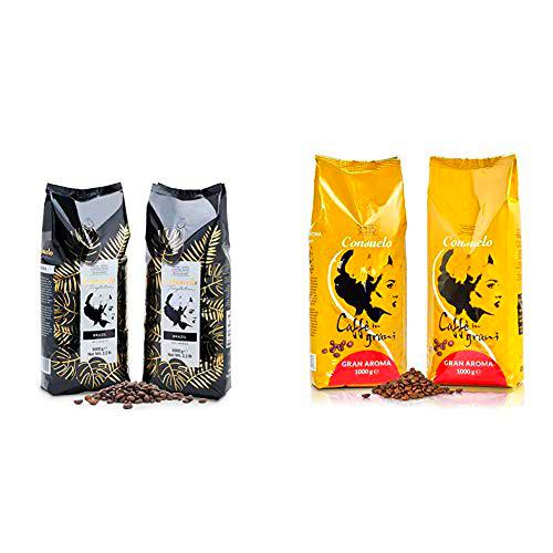 Café de Brasil en grano Consuelo, 2 paquetes de 1 kg + Consuelo Gran Aroma