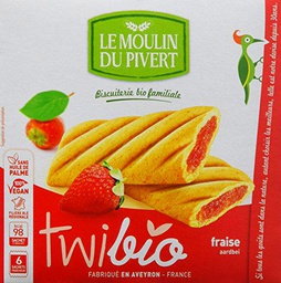 Delicia twibio de fresa BIO - Le Moulin du Pivert - 150g (caja de 12 uds) Total: 1800 g