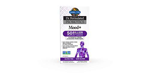 Garden of Life Dr. Formulated Mood + 50 mil millones de probióticos 60 cápsulas vegetarianas 60 g