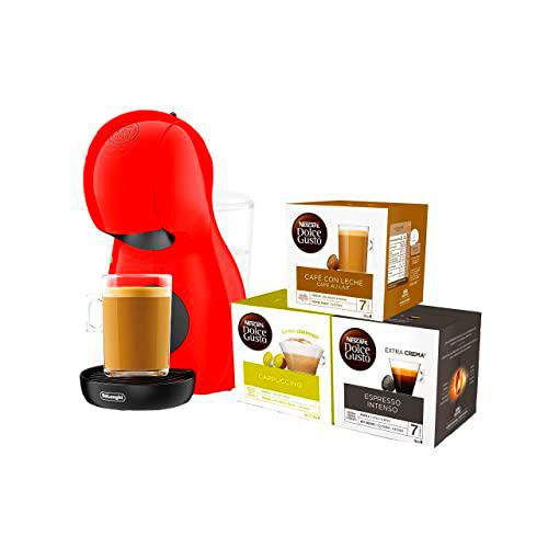 Nescafé Dolce Gusto Piccolo XS De'Longhi EDG210.R - Cafetera de cápsulas con 15 bares de presión