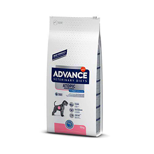 ADVANCE Veterinary Diets Atopic Care Medium/Maxi - Pienso Para Perros Adultos Con Problemas Atópicos De Razas Medianas y Grandes Con Trucha