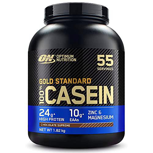 Optimum Nutrition Gold Standard Casein, Proteinas de Caseina en Polvo con BCAA Aminoacidos Esenciales