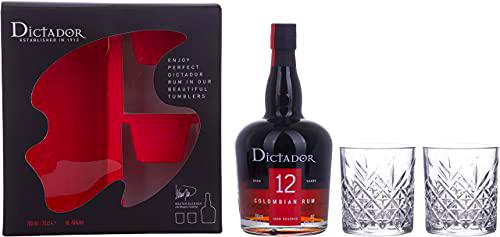 Dictador 12 Years Old Ultra Premium Reserve Rum in Gift Box with 2 Glass