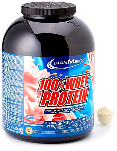 IronMaxx Ironmaxx Sabor Fresa 100% Polvo Proteína De Suero 2.35 Kg En Lata 2350 g