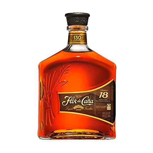 Ron Flor de Caña 18 Años - 1 botella de 70 cl