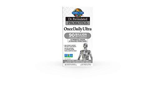 Garden of Life Dr. Formulated una vez al día Ultra 90 mil millones de probióticos 30 cápsulas vegetarianas 30 g