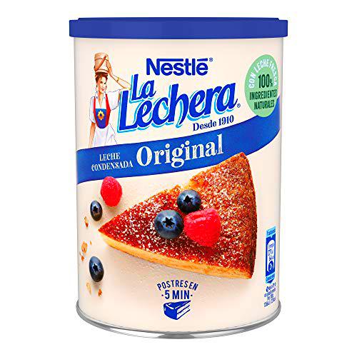 Nestlé La Lechera Leche condensada entera - Lata de leche condensada entera abre fácil