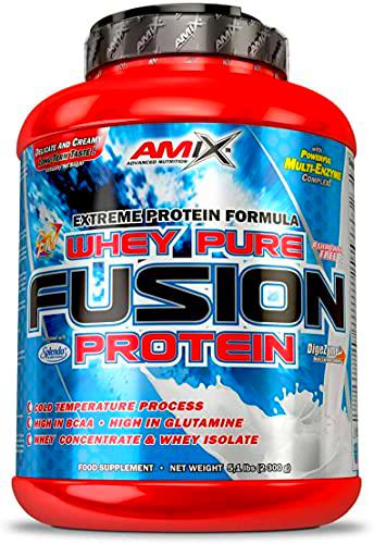 AMIX, Proteína Whey, Pure Fusión, Concentrado de Suero Ultra Filtrado