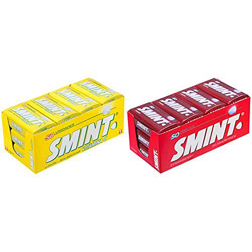 Smint Tin Limón, Caramelo Comprimido Sin Azúcar 12 unidades de 35 gr