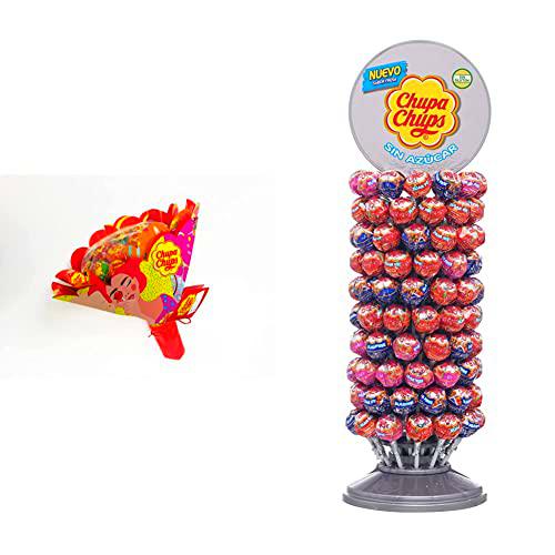 Chupa Chups Flower Bouquet, Caramelo con Palo Original de Sabores Variados