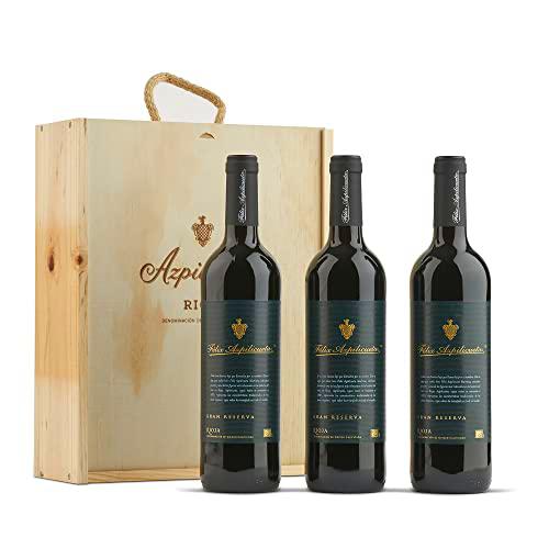 Félix Azpilicueta Gran Reserva Caja de madera Premium 3 botellas D.O.Ca Rioja Vino