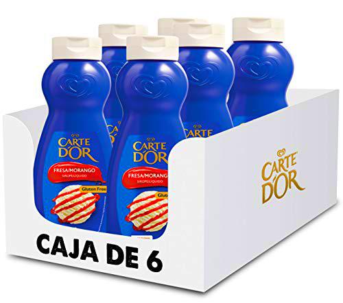 Carte D'Or sirope de fresa sin gluten - 1L [pack de 6]