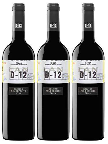 Vino Tinto LAN D-12 Crianza D.O.Ca. Rioja - 3 botellas de 750 ml