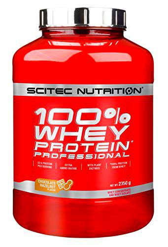 Scitec Nutrition 100% Whey Protein Professional con aminoácidos clave y enzimas digestivas adicionales