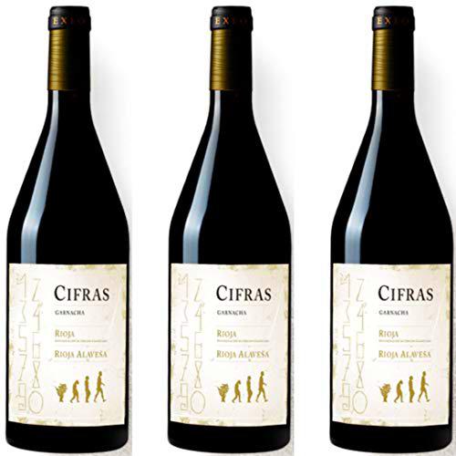 Cifras Vino Tinto - 3 botellas x 750ml - total: 2250 ml