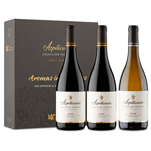 Azpilicueta Colección Privada: 2 x Tinto y 1 x Blanco con 9 aromas