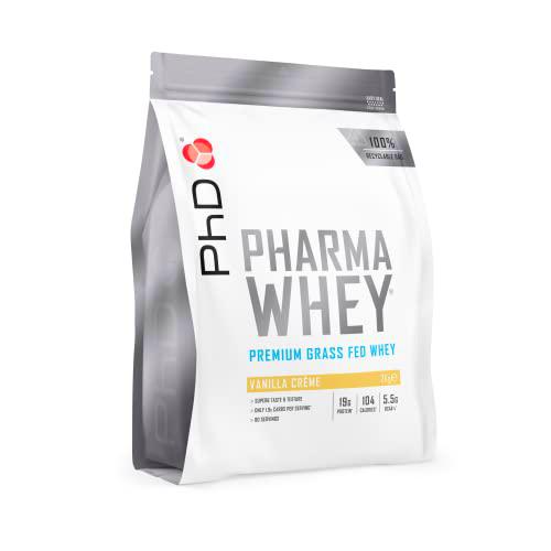 PHD Pharma Whey HT - Suplemento dietético en polvo para batidos rico en proteínas para mantenimiento y desarrollo de músculos definidos