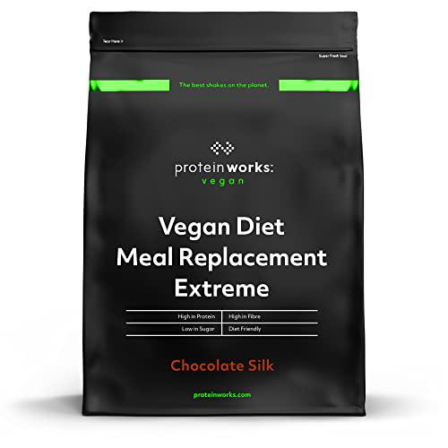 Sustitutivo de Comida Dietético Vegano Extreme | Batido bajo en calorías para perder peso | Vitaminas &amp; minerales esenciales | THE PROTEIN WORKS | Chocolate Suave | 2kg