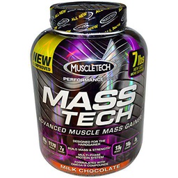 Muscletech Serie Rendimiento Mass Tech Polvo, Chocolate 3200 g