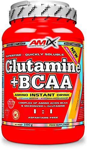 Amix - Glutamina + Bcaa - Suplemento Alimenticio - Mejora del Rendimiento