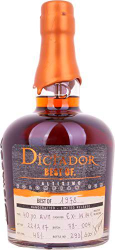 Dictador BEST OF 1978 ALTISIMO Colombian Rum Limited Release 45%