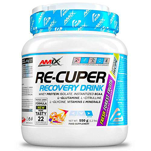 AMIX - BCAA con Glutamina - Re-Cuper Recovery Drink en Formato de 550 g