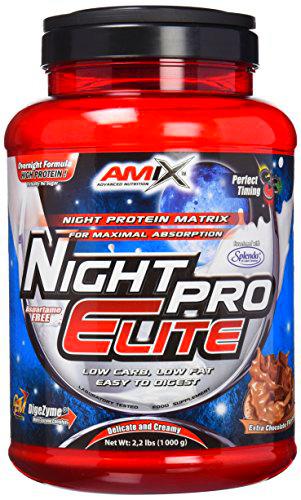 AMIX - Proteína Isolada Night Pro Elite - Gran Aporte de Aminoácidos Ramificados