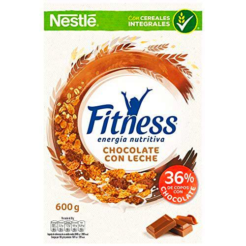 Cereales Nestlé Fitness Chocolate con Leche - 540 g (Paquete de 12)