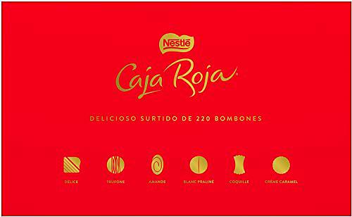 Nestlé Caja Roja Bombones De Chocolate - Caja de 2Kg