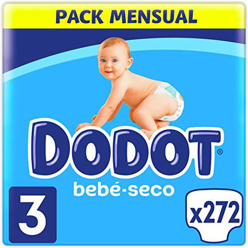 Dodot Bebé-Seco Pañales Talla 3, 272 Pañales, 6-10 kg