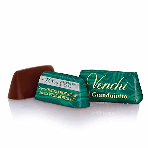 Venchi - Bombones GIANDUIOTTO de chocolate amargo -70 % de azúcar a granel