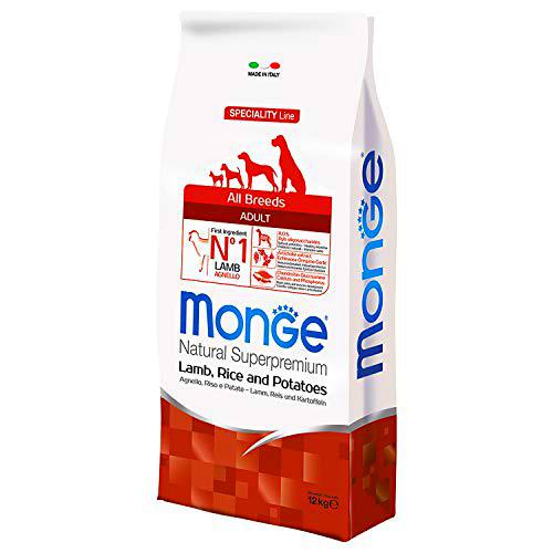 Monge - All Breeds Adulto Cordero arroz y Patatas 1 Bolsa 12,00 kg