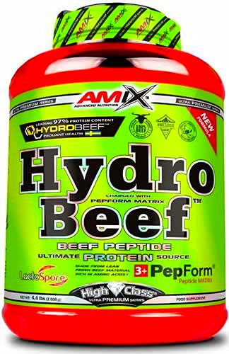 Amix - Proteína de Ternera, HydroBeef Protein, Ayuda a Aumentar la Masa Muscular