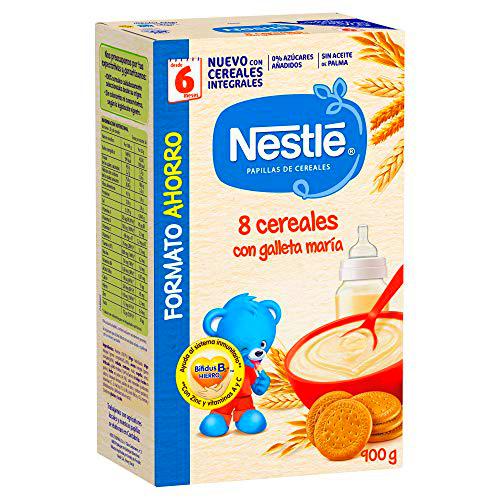 Nestlé Papilla 8 cereales con galleta María - Alimento Para bebés