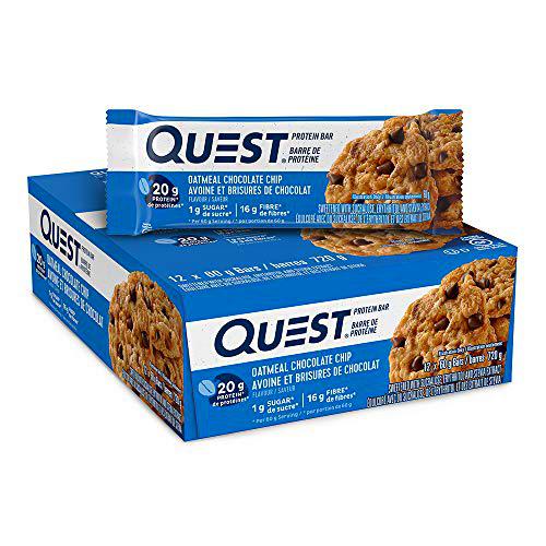 Quest Nutrition Quest Bar, Oatmeal Chocolate Chip, 12/box 720 g