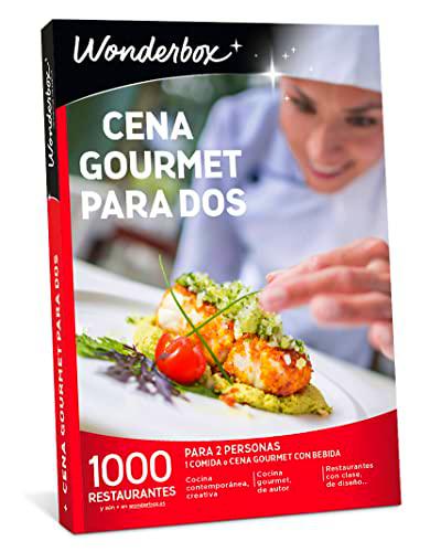 WONDERBOX - Caja Regalo Cena Gourmet para Dos - Vivir Juntos una pasión común