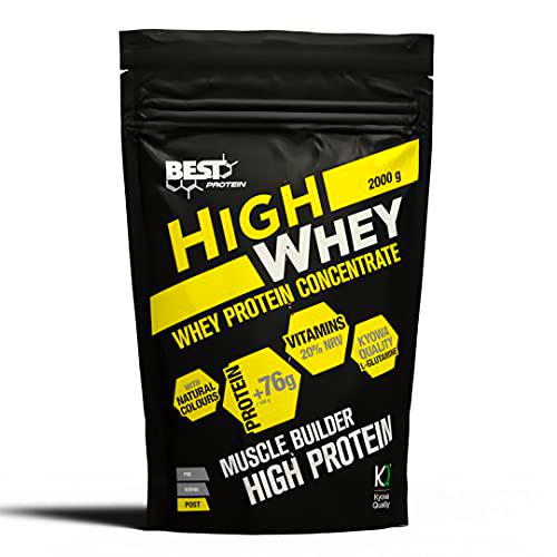 Best Protein High Whey. Proteína en polvo con Glutamina y Aminoácidos Naturales