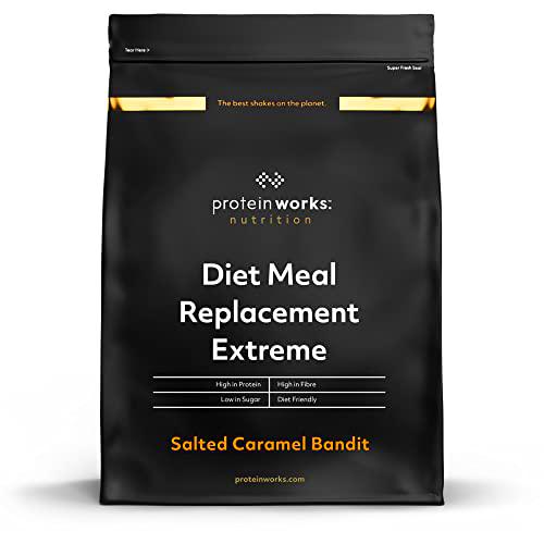 Sustitutivo de Comidas Extreme | Caramelo Salado Intenso | Comida Nutricionalmente Completa | Vitaminas Potenciadoras del Sistema Inmune | THE PROTEIN WORKS | 1kg