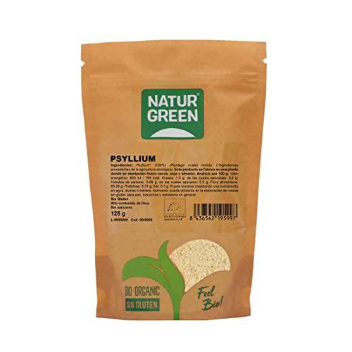 NaturGreen - Cáscara de semilla de Psyllium ecológico molida