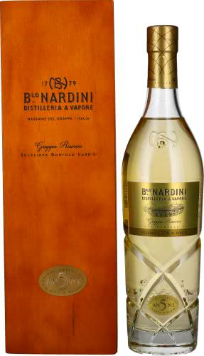 Nardini Grappa Riserva 5 ANNI 42% Vol. 0,7l in Holzkiste