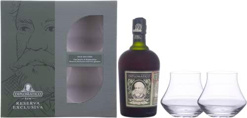 Diplomático RESERVA EXCLUSIVA Ron Antiguo 40% Vol. 0,7l in Giftbox with 2 glasses