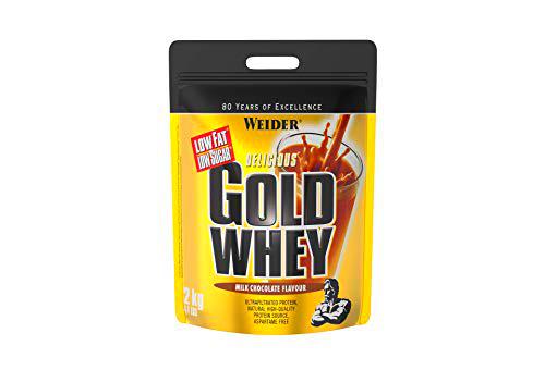 Weider Gold Whey Sabor Chocolate - Concentrado de Proteína de Suero de la Más Alta Calidad