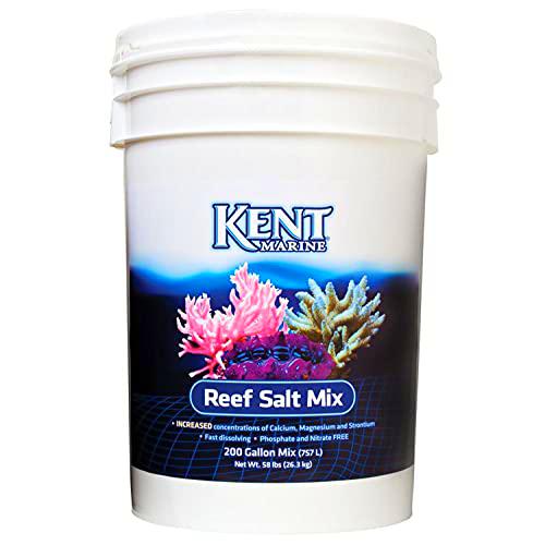 Kent Marine Reef Salt Mix para Acuarios Marinos, Contiene Altos Niveles de Calcio