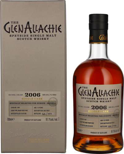 The GlenAllachie SINGLE CASK 15 Years Old RUBY PORT PIPE 61,1% Vol