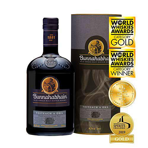 Bunnahabhain Toiteach A DHÀ Single Malt Scotch Whisky en caja de regalo, 700 ml