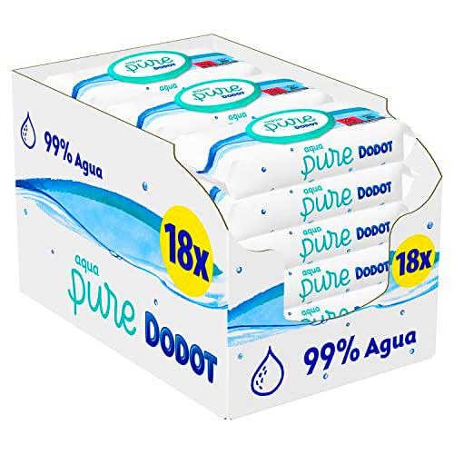 Dodot Toallitas Aqua Pure para Bebé, 99% Agua, 864 Toallitas