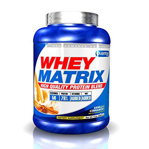 Quamtrax Whey Matrix Sabor Vainilla y Canela- 2267 gr