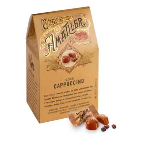 Chocolates Amatller - Pack de 9 Cajas de Bombones Flors Chocolate con Leche y Cappuccino (9x72gr)