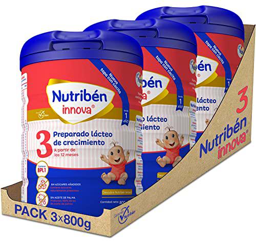 Nutribén Pack Innova 3 - Leche en Polvo de Crecimiento para Bebés