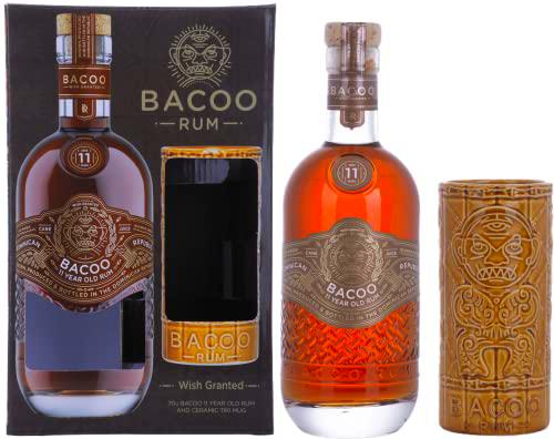 Bacoo 11 Years Old Rum 40% Vol. 0,7l in Giftbox with Tiki Mug